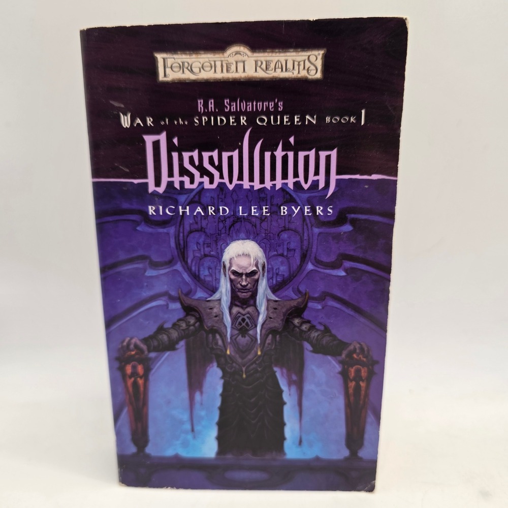 Forgotten Realms Dissolution War of the Spider Queen Book 1 D&D Drow Novel Brom